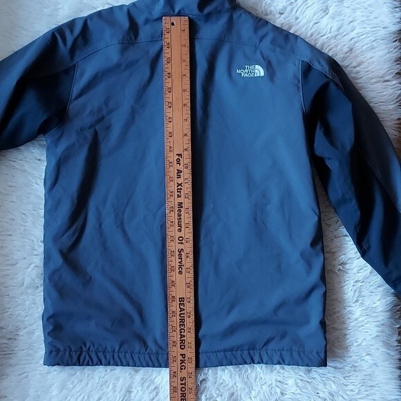THE NORTH FACE Kids Youth Jacket Lightweight Spring Coat Full Zip Gray‎ Sz L - Picture 7 of 10
